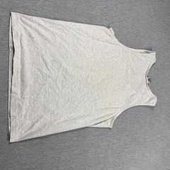 Fruit of the Loom Tank Top Mens L Gray Solid Blank Basic Undershirt Crew Made US