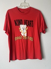 Brisco Brand XL Tee Short Sleeve Kind Heart Good Energy Bear Angel Cherub