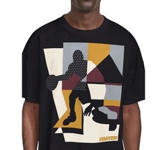 Starter E2927 Men’s Ethan Basketball Graphic T-Shirt – Black Size M