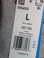 NEW MENS ADIDAS ORIGINALS SUPERSTAR 3 STRIPES TREFOIL SHIRT ~SIZE LARGE IR9455