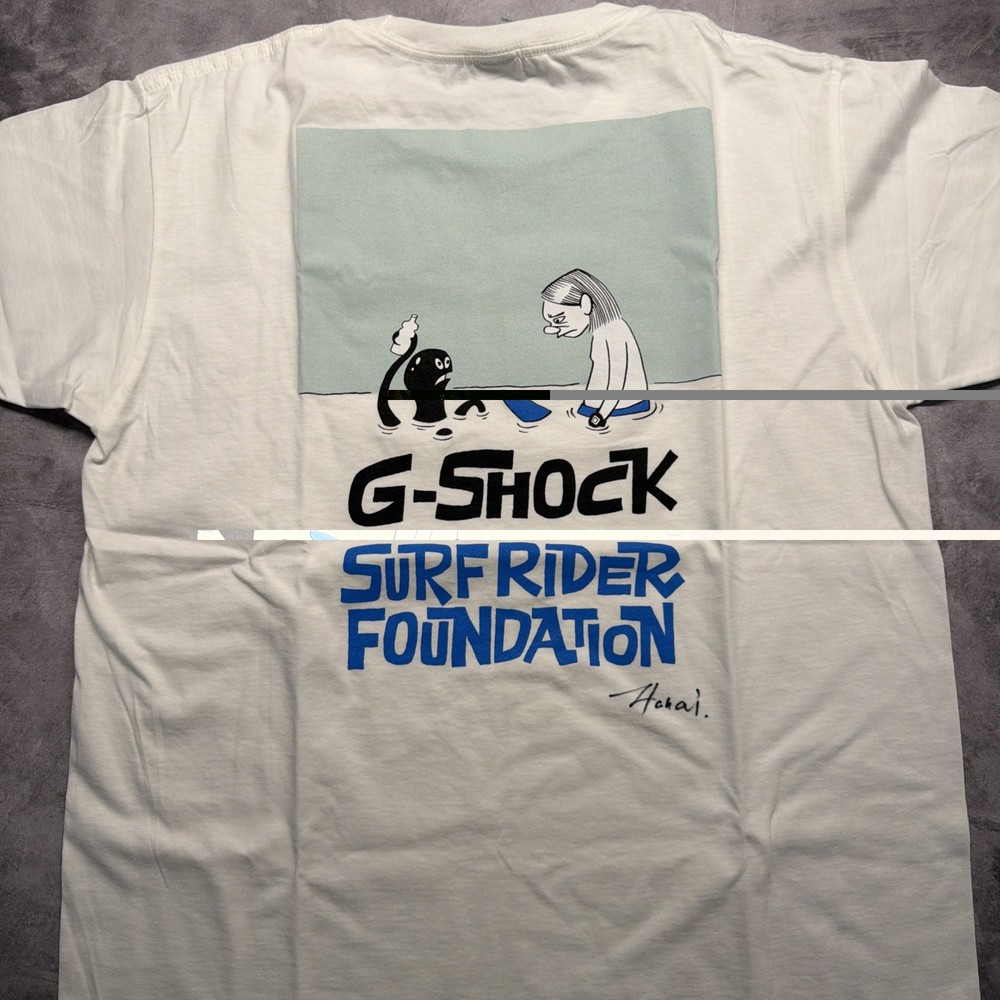 G-SHOCK T-SHIRT Surfrider Foundation x Yusuke Hanai SIGNED AUTO Rare Merch Swag