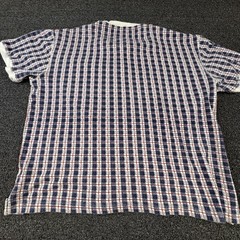 AriZona Shirt Mens XL Blue Short Sleeve Henley Check Pocket Button Logo Tee