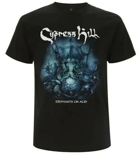 Cypress Hill Elephants on Acid Hip Hop Rap Tusks DJ Music Shirt CH-EOA-TS-BLK