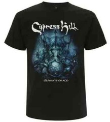 Cypress Hill Elephants on Acid Hip Hop Rap Tusks DJ Music Shirt CH-EOA-TS-BLK