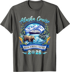 Matching Family Friends and Group Alaskan Alaska Cruise 2026 Unisex T-Shirt