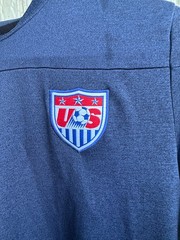 Nike x USMNT USA Soccer Men’s XLSlim Dri-Fit Blue Warm-up Jersey World Cup