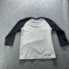 Original Flavor Shirt Mens L White Black Trust Nobody Graphic Raglan 3/4 Sleeve