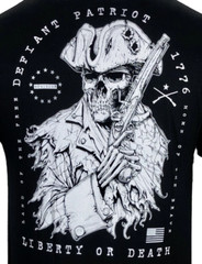 Howitzer Style Men’s T-Shirt DEFIANT PATRIOT Military Grunt Black S -5XL