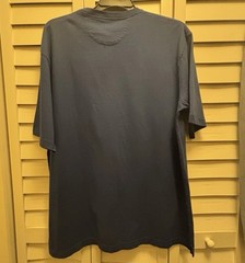 NWT Duluth Trading Co Longtail T Shirt Large Navy Blue Relaxed Fit Pocket Tee