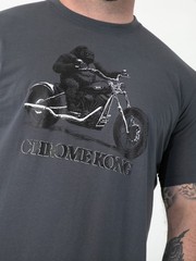D555 Craig Men’s Gorilla Biker Print Fashion Short Sleeve T-shirt
