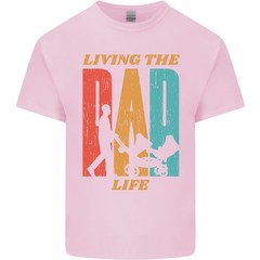 Fathers Day Living the Dad Life Twins Funny Mens Light Cotton T-Shirt