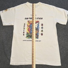 2009 Running Shirt Sz M Run For The Stars Double Sided Graphic Colorful Rainbow