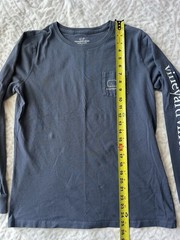 Vineyard Vines Men’s Navy Long Sleeve Pocket Tee With Sleeve Logo Size S