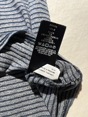 RRL Double RL Ralph Lauren Henley T Shirt Striped Indigo Knit S/S Size Small
