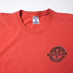 Vuarnet France Vintage 90s T Shirt Mens XL Red Double Sided USA Heavyweight Logo