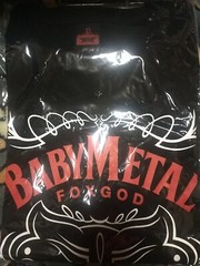 BABYMETAL 「FOX CITY 」 TEE Black T-Shirt XL size