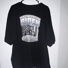 Trump Men’s Black Graphic Print Crew Neck Short Sleeve T-Shirt 2XL USA Patriotic