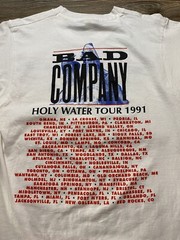 Vintage Bad Company Band T Shirt Holy Water Tour 1991 USA Made Size M Rare