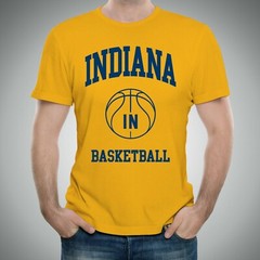 Indiana Classic Basketball Arch Basic Cotton T-Shirt
