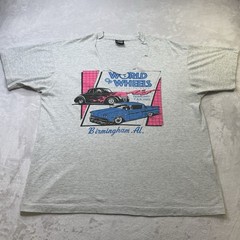 Vintage 1992 World of Wheels Tee XL USA Cut Neck Birmingham AL Shirt