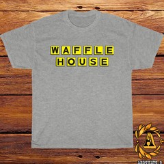New Waffle House Restaurant Logo Black/Sport Grey/White/Navy/Red T-Shirt S-5XL