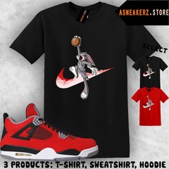 Tee Shirt Matching AJ 4 Toro Bravo 2026 Match Sneaker Just Dunk It Bugs T-Shirt