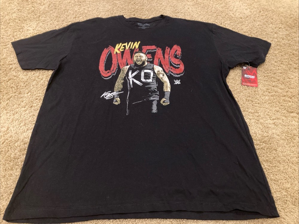 Kevin Owens WWE Black T-Shirt The Kevin Show Men’s Sz 2XL- New!