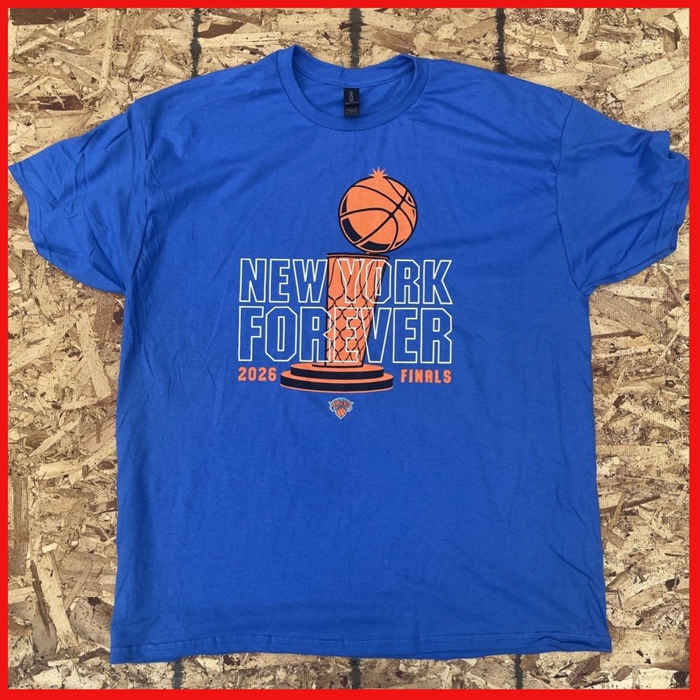 New York Kn!ck$ Forever 2026 FINALS Trophy Graphic T Shirt Playoffs SGA