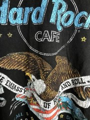 Hard Rock Cafe Shirt Adult M MEDIUM Black Pacsun Washington DC Eagle Rock
