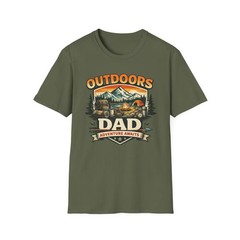 Outdoors Dad Camping Lake Gildan Tee Nature Fishing Hiking