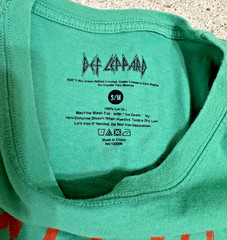 1987 Vintage Def Leppard US Hysteria Tour Concert T-Shirt Size S/M