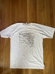 Walt Whitman Quote Female Form Shirt White Size L Rare Poet Poem