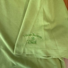 Tommy Bahama 18 Golf Mens Shirt L Cotton Yellow Short Sleeve Turtle Neck RACK