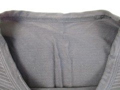 Vuori Men’s Shirt Size Large Blue Crew Neck Athletic Gym Striped Stretch