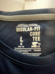 Starter Size Large Nave Blue The Core Tee. Excellent Shape PreOwned.