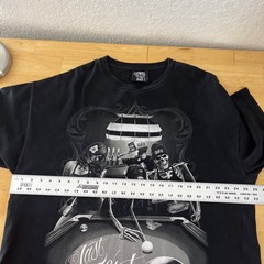 DGA Skeletons Graphic T-shirt 2XL Black Just Shot Pool Table David Gonzales