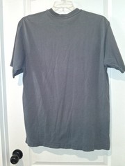 Carhartt Men’s Gray T-Shirt Short Sleeve Button Placket Pocket M