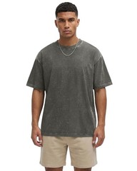 Oversized Tshirts for Men Short Sleeve Vintage Washed Basic Loose Tees, Dark …