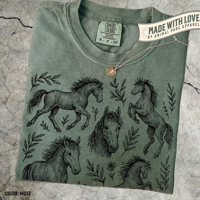 Vintage Horse Western Cowboy Comfort Tee