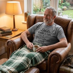 Mens Dads Know A Lot Grandpas Know Everything T Shirt Funny Fathers Day Tee
