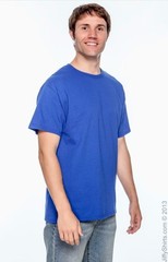 Hanes 5250 4XL 5XL Authentic Short Sleeve Men’s Cotton T-Shirt Deep Royal