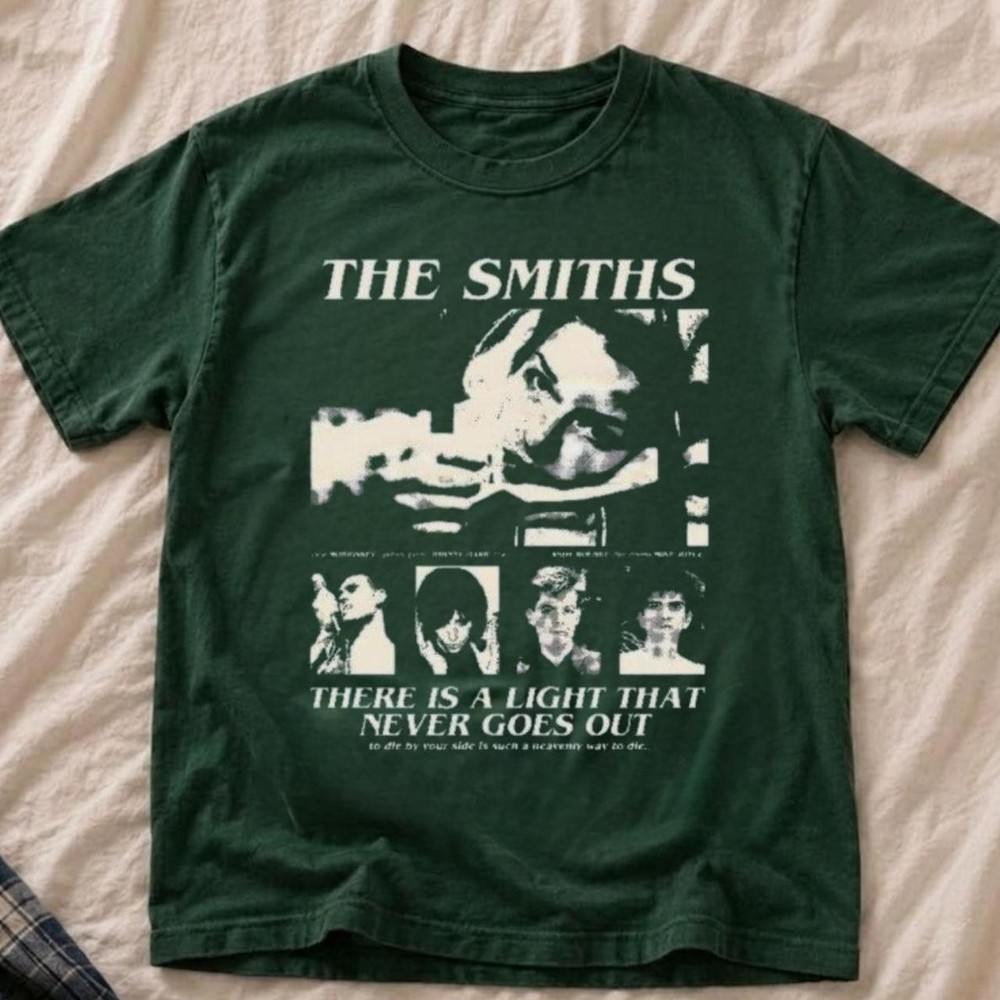 The Smiths “There Is A Light That Never Goes Out” Graphic T-Shirt Green Size