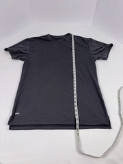 BYLT Premium Basics Men’s T-Shirt Large L Dark Grey Basic Crew Split Hem Tee