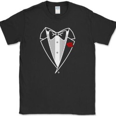 TUXEDO T-Shirt Funny Costume Formal Humor Joke Gift Marriage Novelty Tee