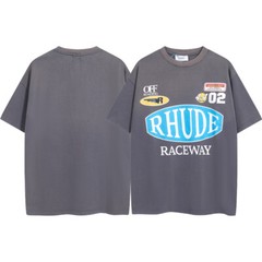 🎁🎁33Style Men Women RHUDE High Quality Cotton Short Sleeve Polo T-Shirt S-2XL