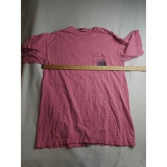 Live Oak Brand Pink Puppy Besties Pocket T-Shirt Comfort Colors Mens Medium