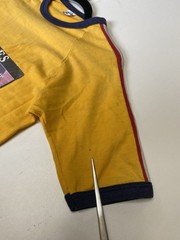 Vintage 70s Beatles M 38-40 Ringer T Healthknit T-shirt Yellow Stripes
