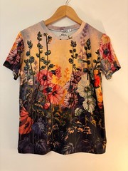 Wearable Art T-Shirt Floral Garden Print by Natalia Savchenko Women’s To Ukraine