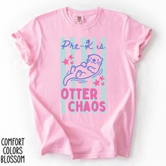 Pre-K Teacher Shirt Funny Otter Preschool Teacher Tee Back To School Gift