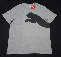 Puma Over Sized Logo Tee INF Future Puma-Gray Black- forever